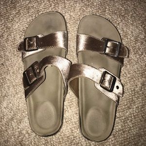 Madden Girl Velvet Birkenstocks